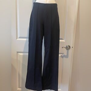 Athleta Black Wide-Leg Fleece Lined Pants.